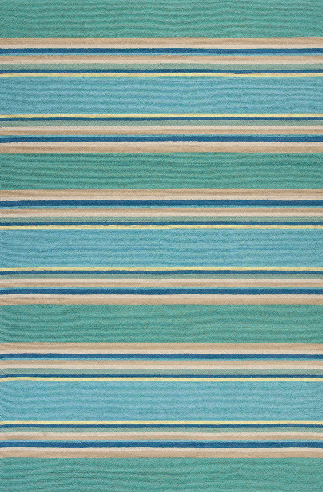 Harbor Ocean Stripes Rug, 5''x7''6"