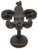 Fleur de Lis Medallion Drapery Holdback, Burnt Gold