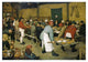 "The Peasants' Wedding" Digital Paper Print by Pieter Bruegel the Elder, 46"x32"