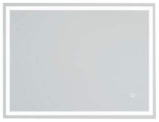 Rectangular Frameless Wall-Mount Anti-Fog LED Light Bathroom Vanity Mirror, 24x3
