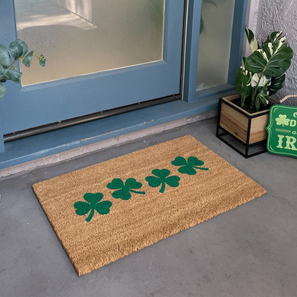 Shamrocks St. Patrick's Day Doormat