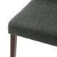 Side Dining Chair, Set of 2, Fabric, Wood, Gray, Modern, Bistro Restaurant