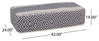 Gardinier Boho Rectangular Bean Bag Ottoman