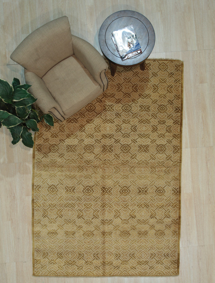 Brown Transitional All Over Ningxia Area Rug