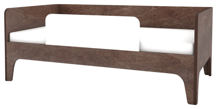 Perch Toddler Bed, Walnut and White