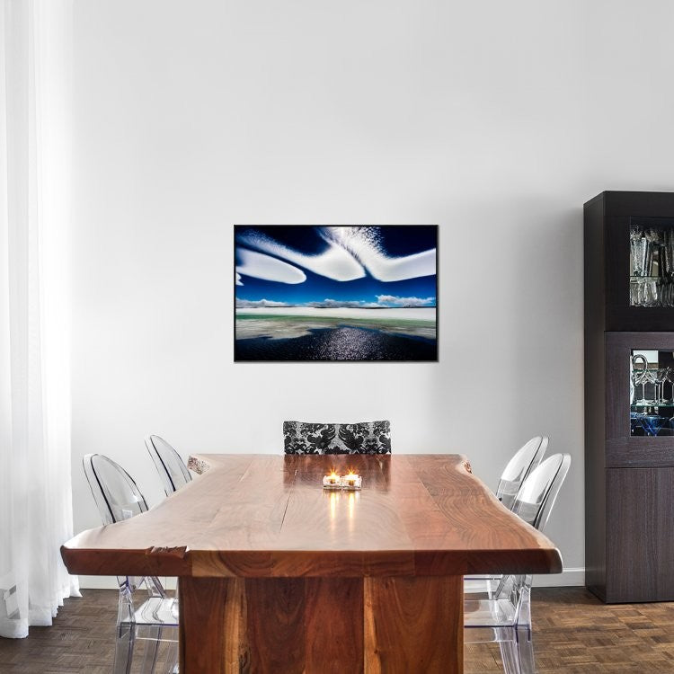"Icewind" Framed Canvas Giclee by Ralf Kayser, 37x25"