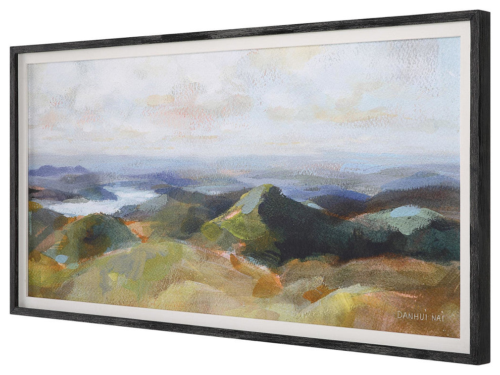 Uttermost 32290 Above 28" x 52" Framed Landscapes Graphic Print - Multicolored
