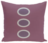 Zen Geometric Print Pillow, Plum, 20"x20"