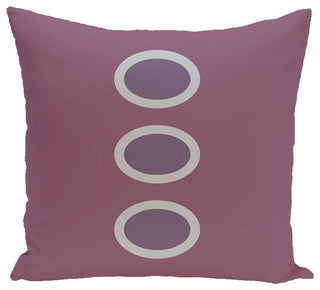 Zen Geometric Print Pillow, Plum, 20"x20"