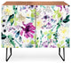 Deny Designs Violet Credenza, Walnut, Black Steel legs