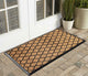 A1HC Orgee Pattern Rubber & Coir Large Outdoor Durable Doormat, 30"X48", Black