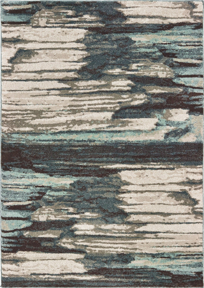 Oriental Weavers Carson Blue/ Ivory Abstract Indoor Area Rug 9'10"X12'10"