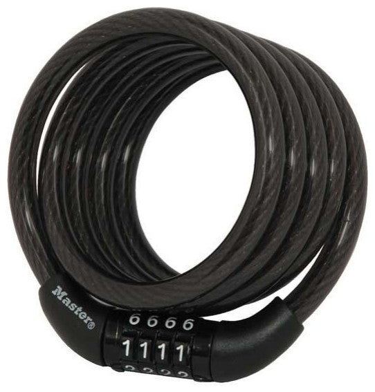 Master Lock 8143D Barrel Combination Cable Lock, 4'