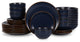 Stone Lain Brasa Stoneware 32 Piece Dinnerware Set, Blue