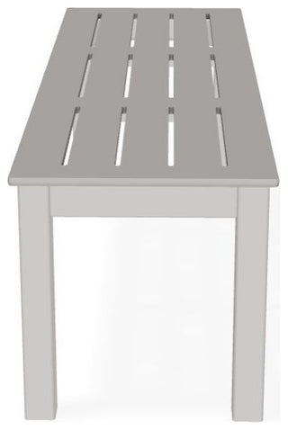 Bazza Outdoor Bench, Warm Gray