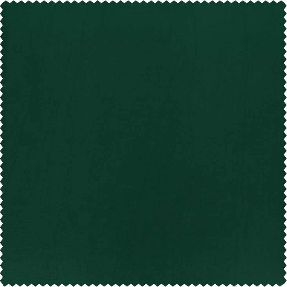 Emerald Green Faux Silk Taffeta Fabric Sample, 4Wx4L