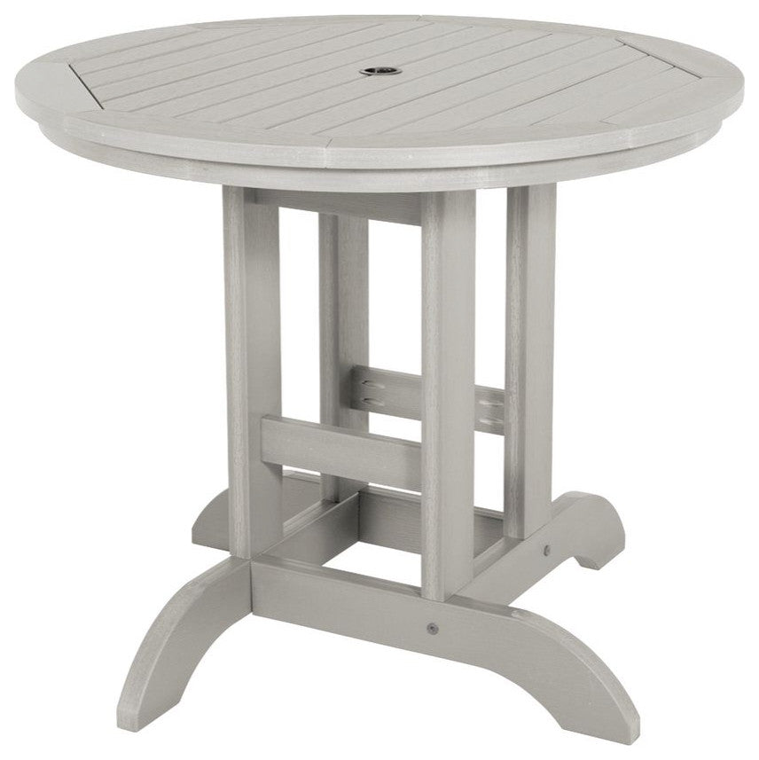 Weatherly 3-Piece Round Dining Set, Harbor Gray