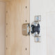 Angela On the Wall   Cabinet 19.5h x 15.5w x 3.25d, White Enamel
