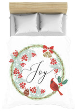 Joyous Christmas Duvet Cover, Queen