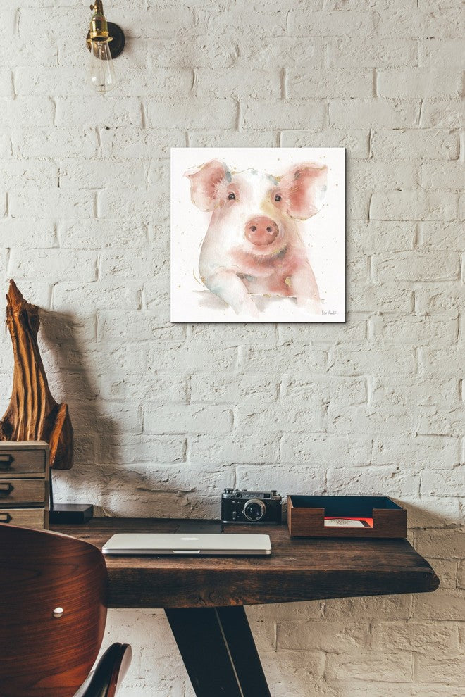 Epic Graffiti "Farm Friends III" by Lisa Audit, Giclee Canvas Wall Art, 12"x12"