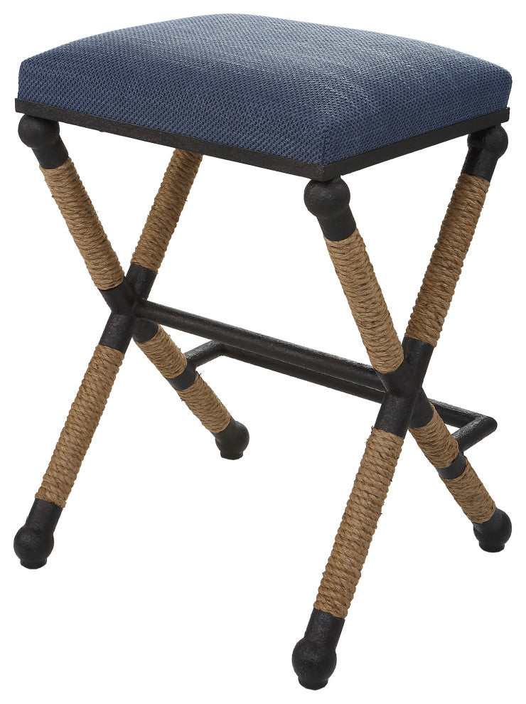 Uttermost 23710 Firth Rustic Navy Counter Stool