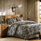 Woolrich White River Plaid Soft Spun Comforter Mini Set, Noho Brown