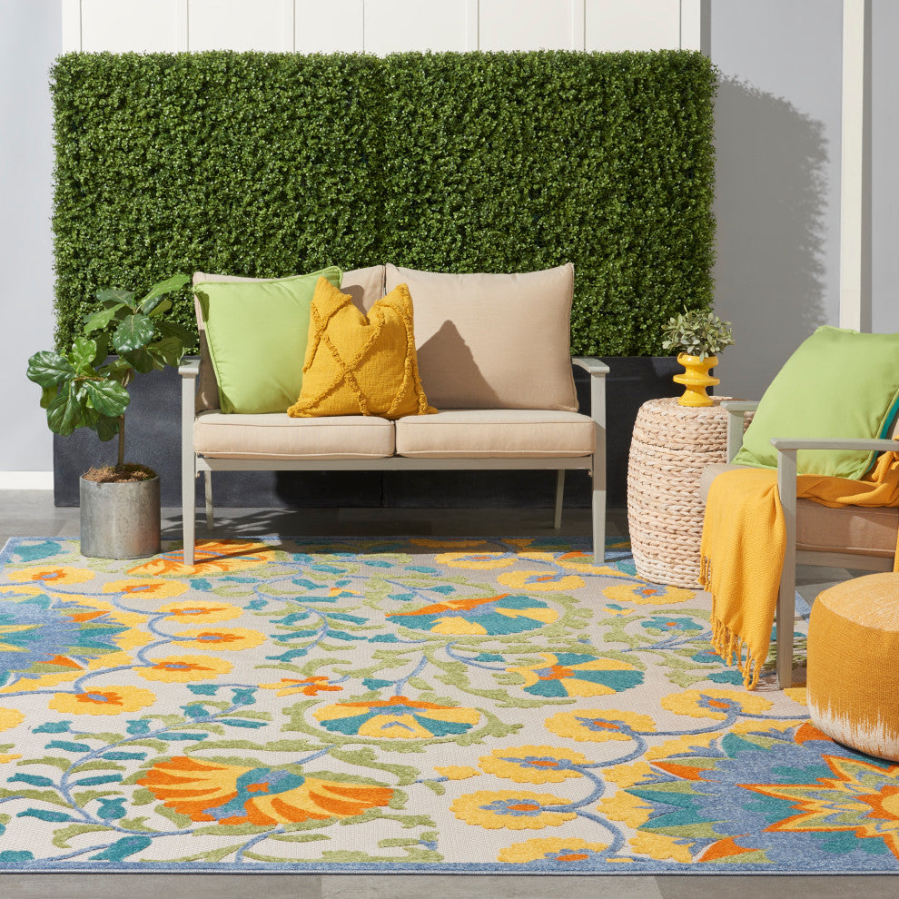 Nourison Aloha 7' x 10' Multicolor Transitional Area Rug