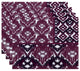 18"x14" Free Spirit, Geometric Print Placemat, Purple, Set of 4