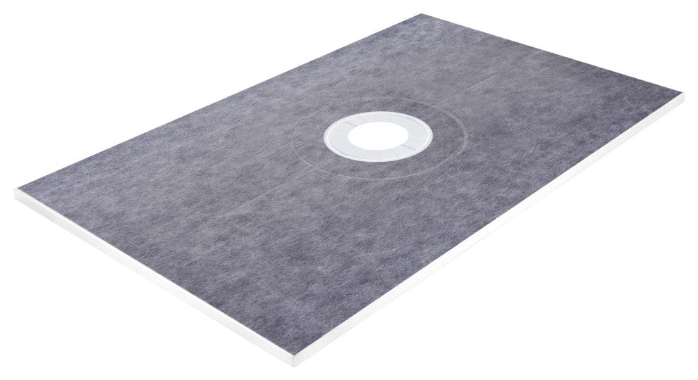 VEVOR Shower Curb Kit, Watertight Overlay With 4" Offset Bonding Flange, 38"x60"