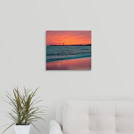 "Cape May Lighthouse" Wrapped Canvas Art Print, 16"x14"x1.5"