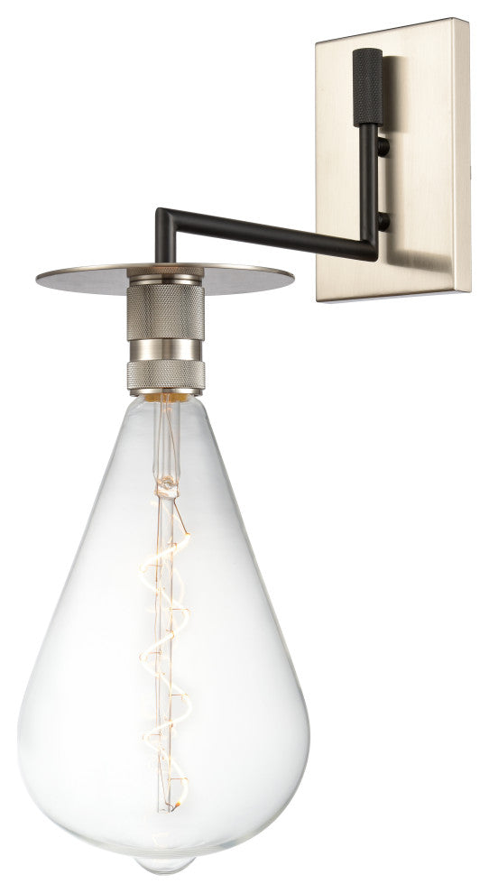 Innovations 432-1W-BSN-BB-164-LED Aurora 1 LightSconce, Brushed Satin Nickel