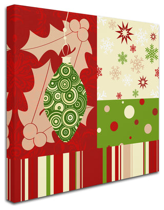 Tina Lavoie 'Beautiful Christmas I' Canvas Art, 14" x 14"