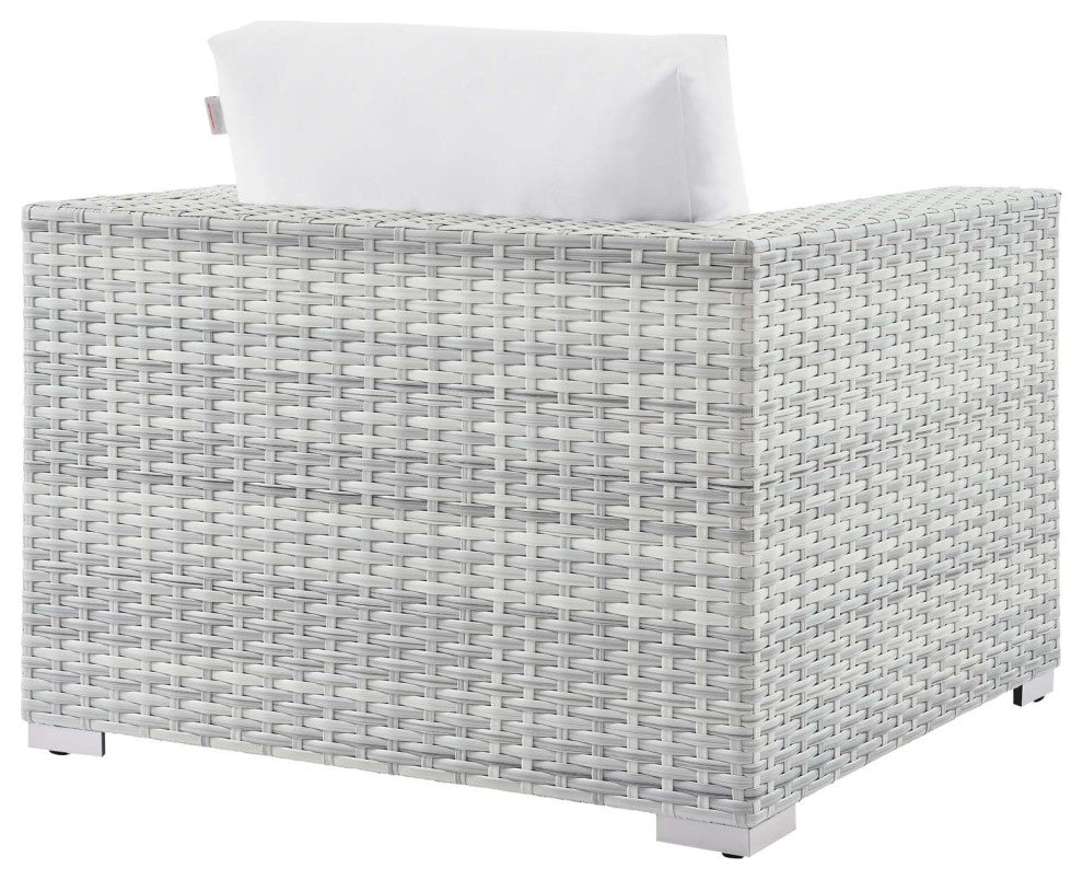 Convene 3-Piece Outdoor Patio Set - Light Gray White