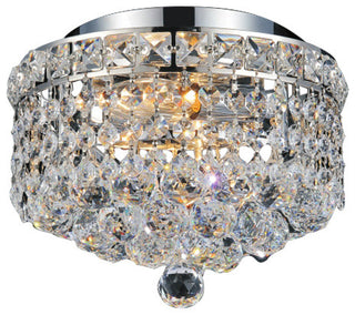 Luminous 2 Light Flush Mount With Chrome Finish