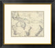 "Oceania, 1861" Framed Digital Print by Alexander Keith Johnston, 26x23"