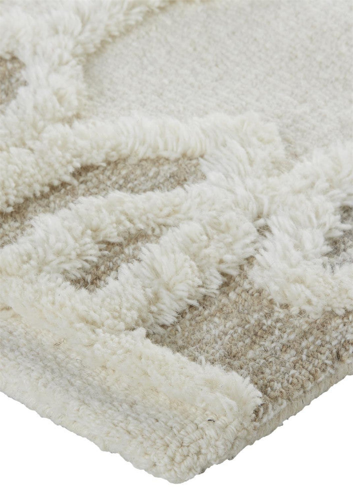 Weave & Wander Elika Ivory 9'x12' Hand Tufted Area Rug