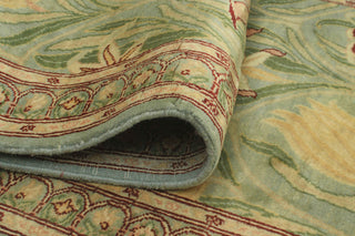 Pak-Persian Eliza Light Green/Gray Runner, 2'8x10'0