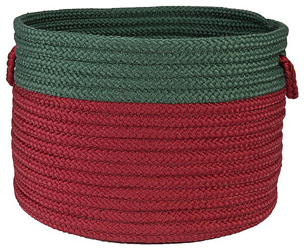 Colonial Mills Basket Jubilee Basket Red & Green Round