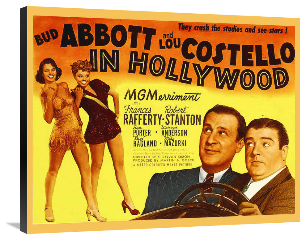"Abbott & Costello - In Hollywood" Canvas by Hollywood Photo Archive, 36x29"
