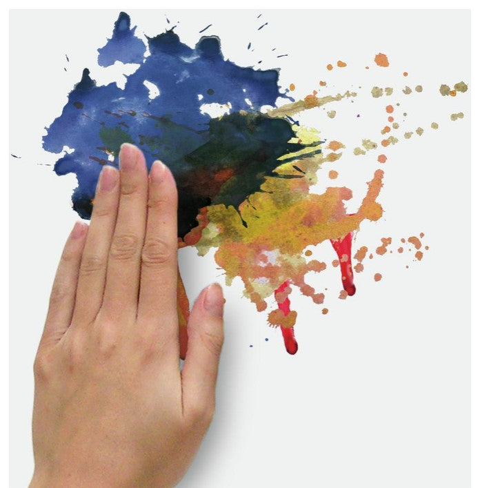 New York City Watercolor Skyline Peel and Stick Giant Wall Decals