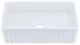 36" L X 20" W Farmhouse Kitchen Sink With Grid and Strainer