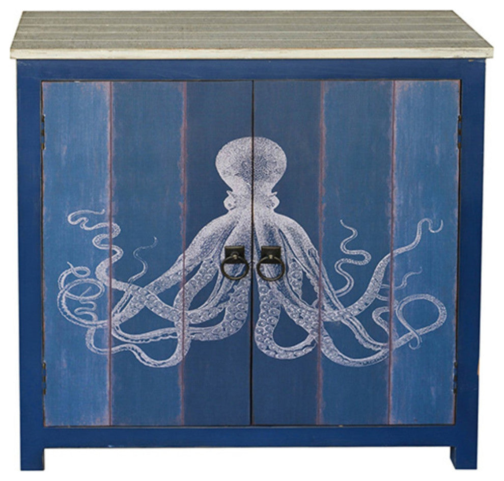Ocotopus 2 Door Deep Blue Cabinet