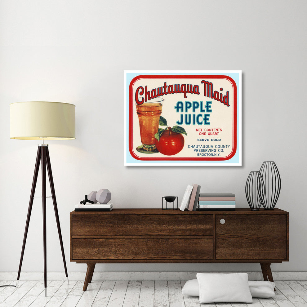 "Chautauqua Maid Apple Juice" Digital Paper Print by Retrolabel, 46"x37"