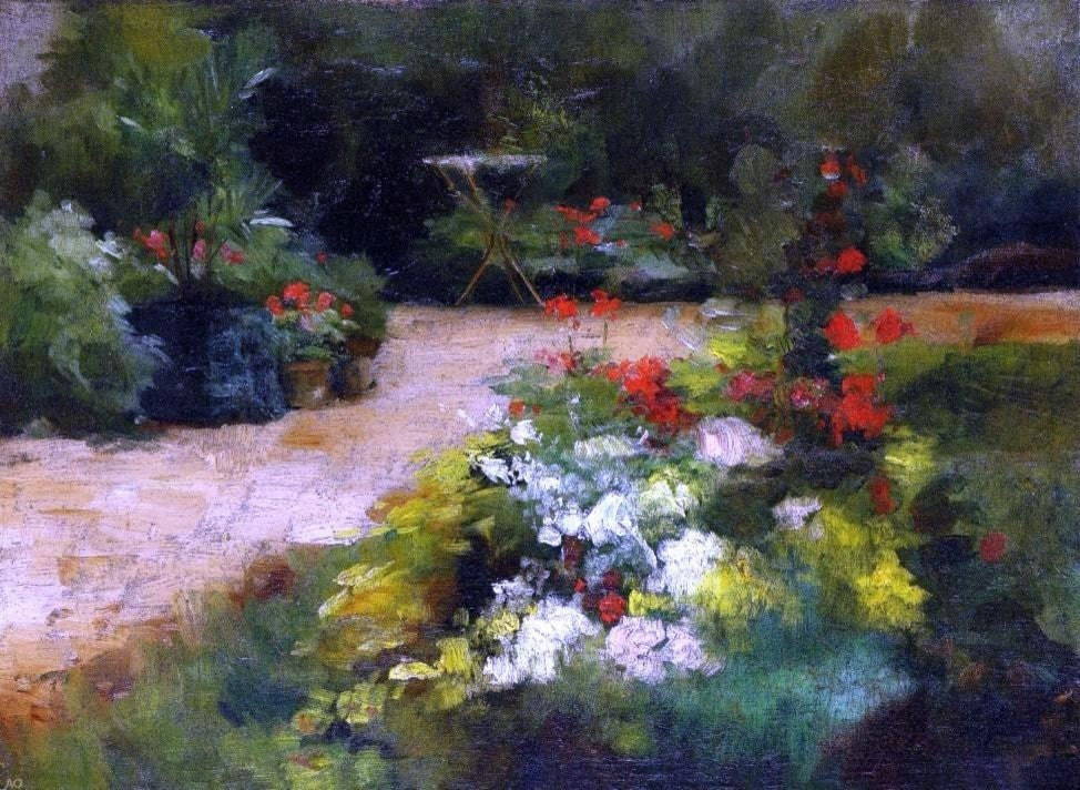 Gustave Caillebotte A Garden, 21"x28" Wall Decal Print