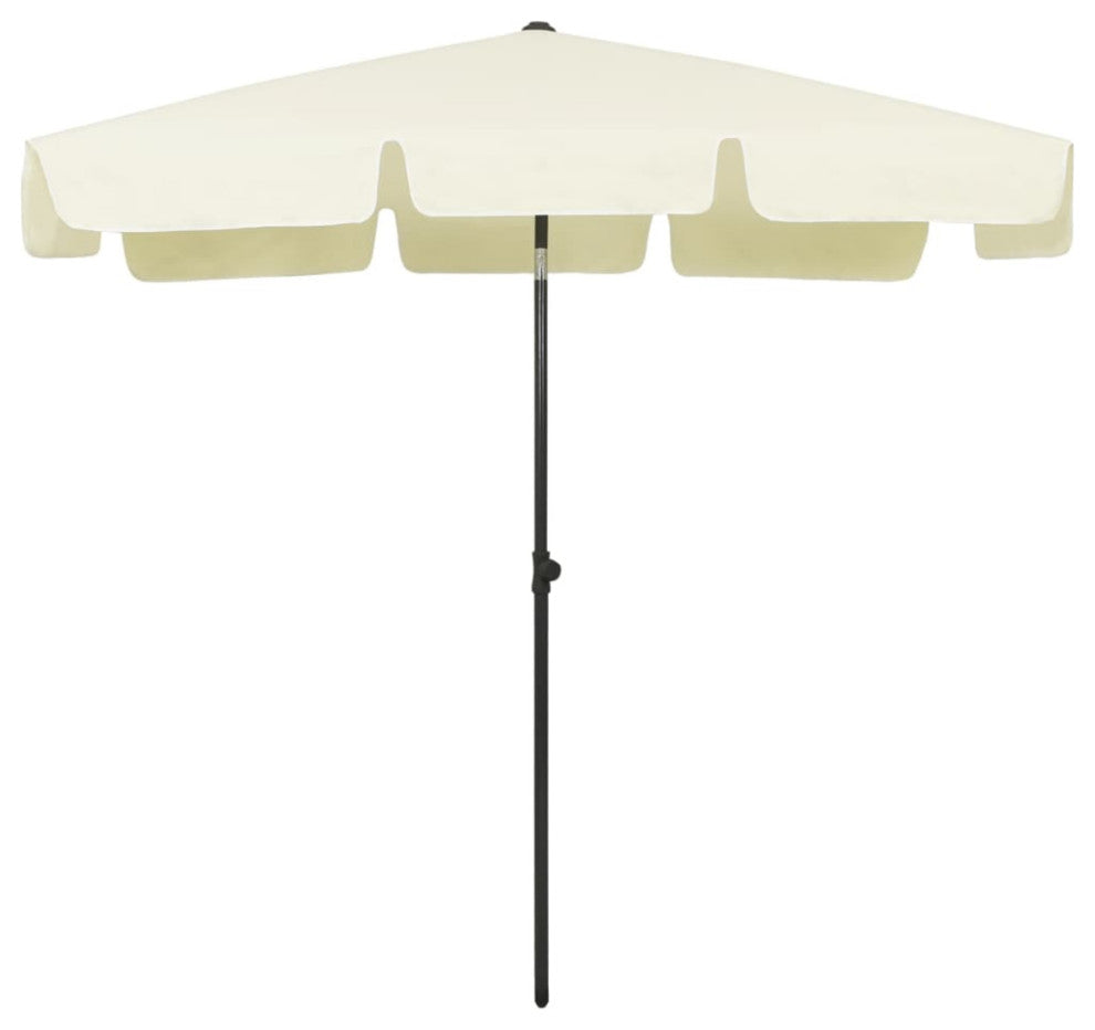 vidaXL Beach Umbrella Sand Yellow 78.7"x49.2"