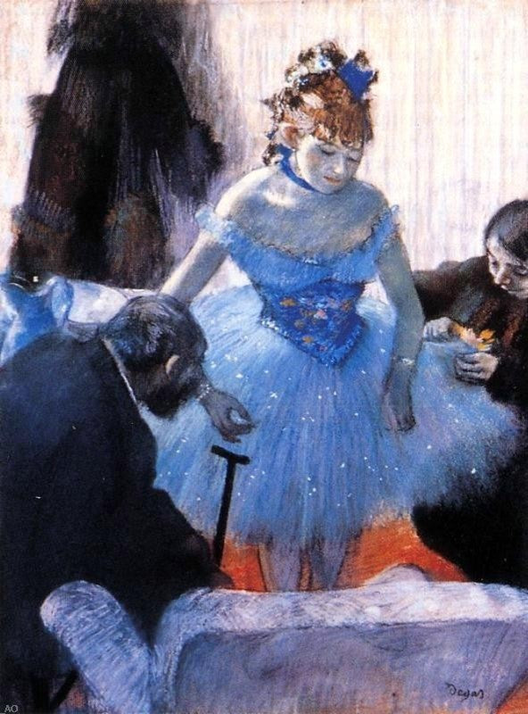 Edgar Degas A Dancer-s Dressing Room, 21"x28" Wall Decal