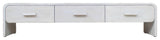 Wood, 71"L Media Stand, 3 Drawers, Whitewash