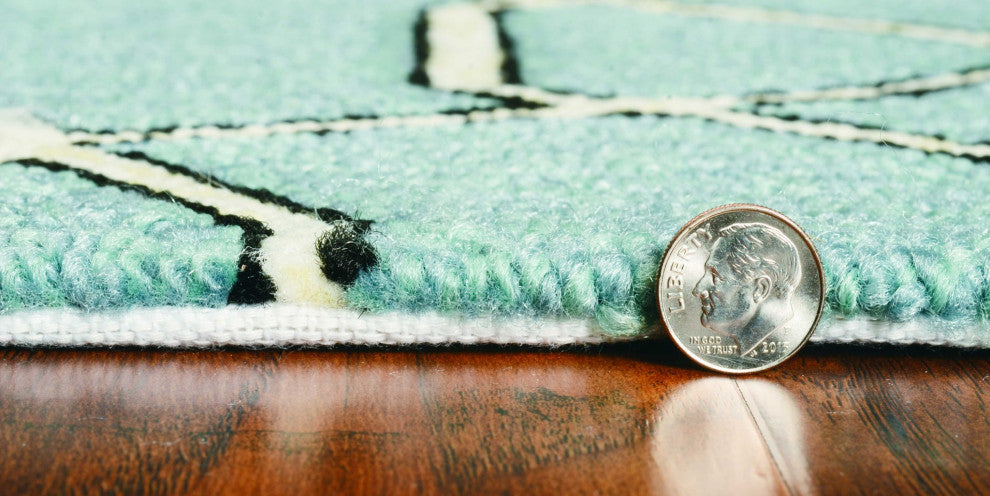 HomeRoots 8' x 11' UV treated Polypropylene Spa Area Rug