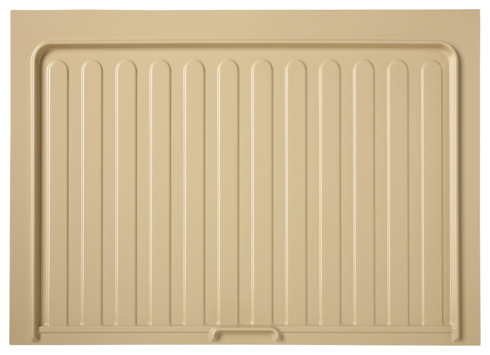 Polymer Trim to Fit Vanity Sink Base Cabinet Drip Tray, Metallic Silver