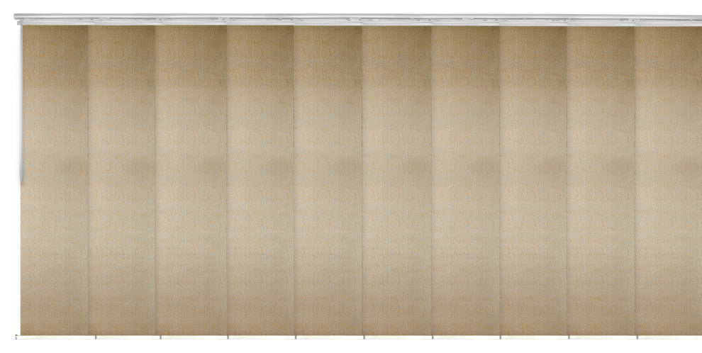 Raisa 10-Panel Track Extendable Vertical Blinds 120-218"W